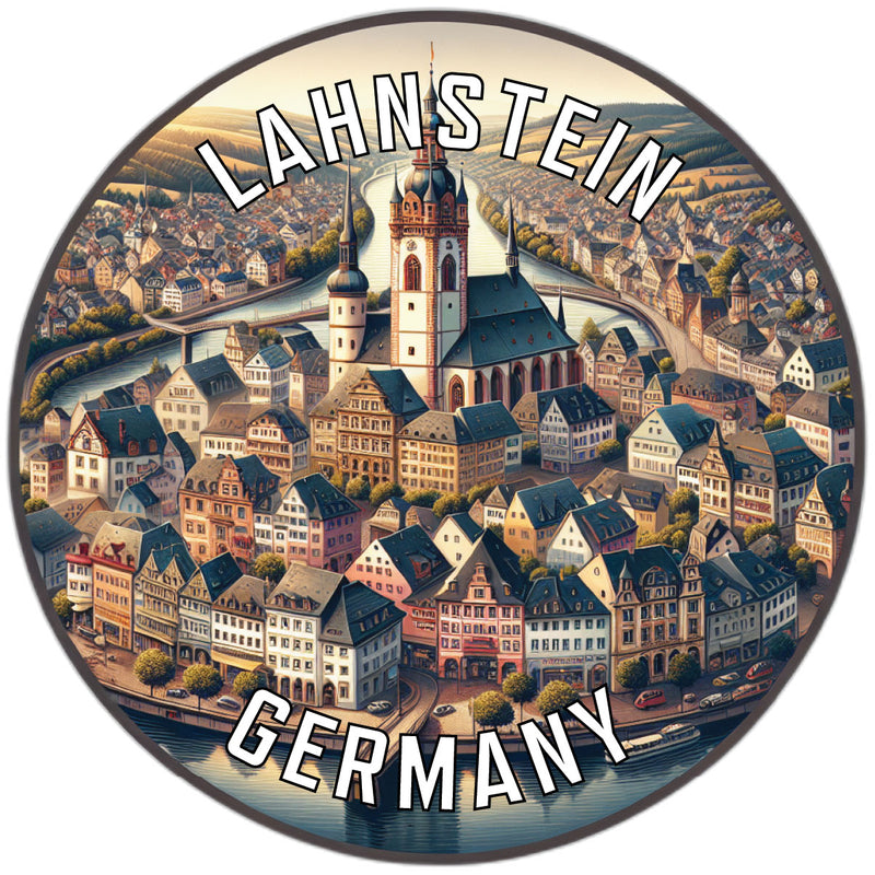 Lahnstein Germany Souvenir Die Cut Flat Magnet 2-Inch