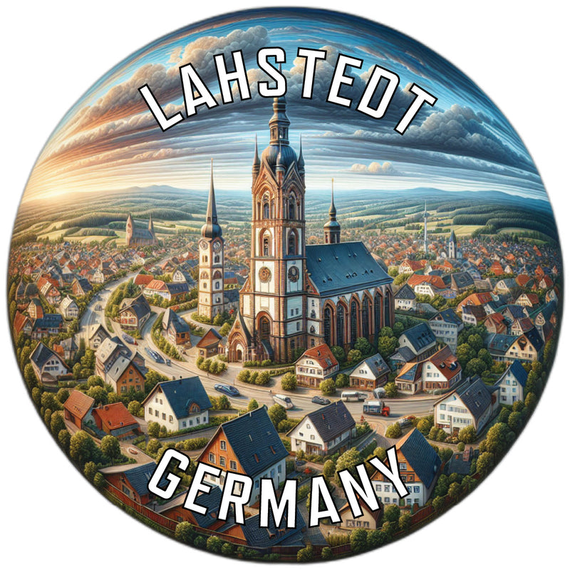Lahstedt Germany Souvenir Die Cut Flat Magnet 3-Inch