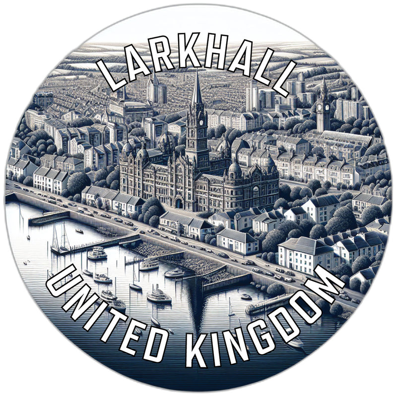 Larkhall United Kingdom Souvenir Die Cut Flat Magnet 2-Inch