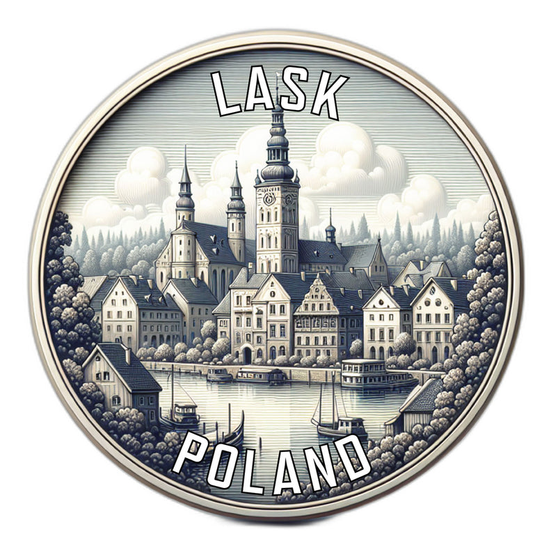 Lask Poland Souvenir Vinyl Decal Sticker 6-Inch