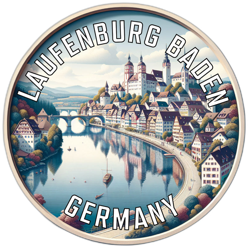 Laufenburg Baden Germany Souvenir Die Cut Flat Magnet 3-Inch