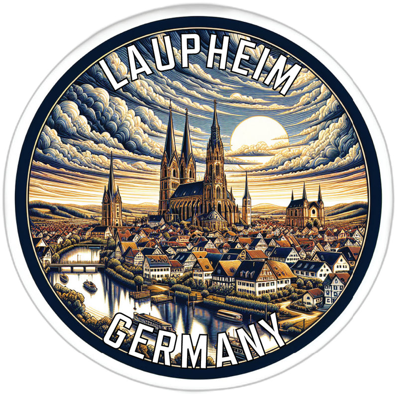 Laupheim Germany Souvenir Die Cut Flat Magnet 6-Inch