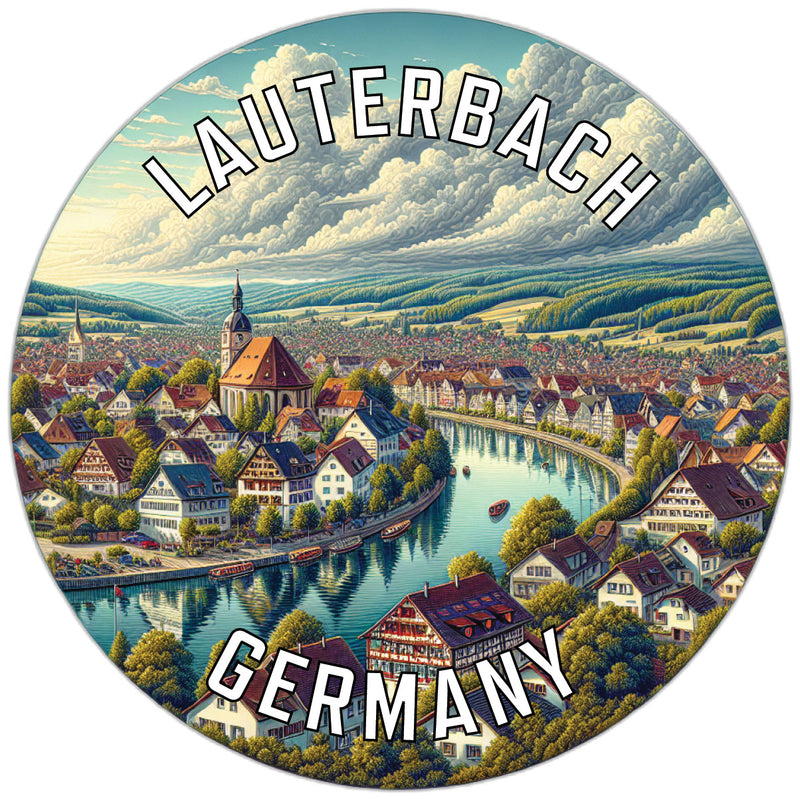 Lauterbach Germany Souvenir Die Cut Flat Magnet 2-Inch