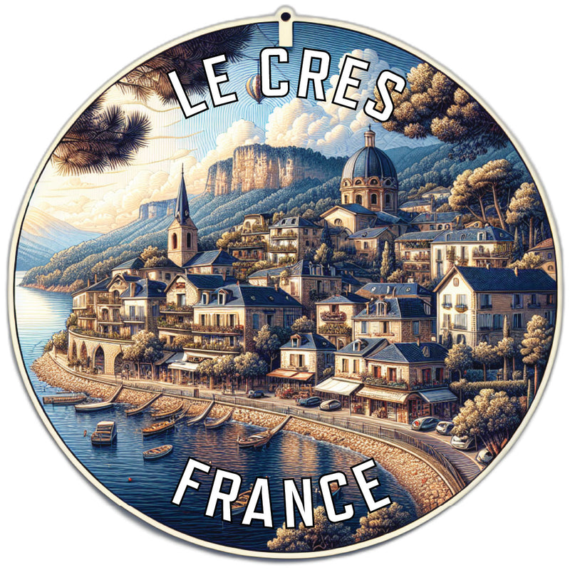 Le Cres France Souvenir Die Cut Flat Magnet 6-Inch