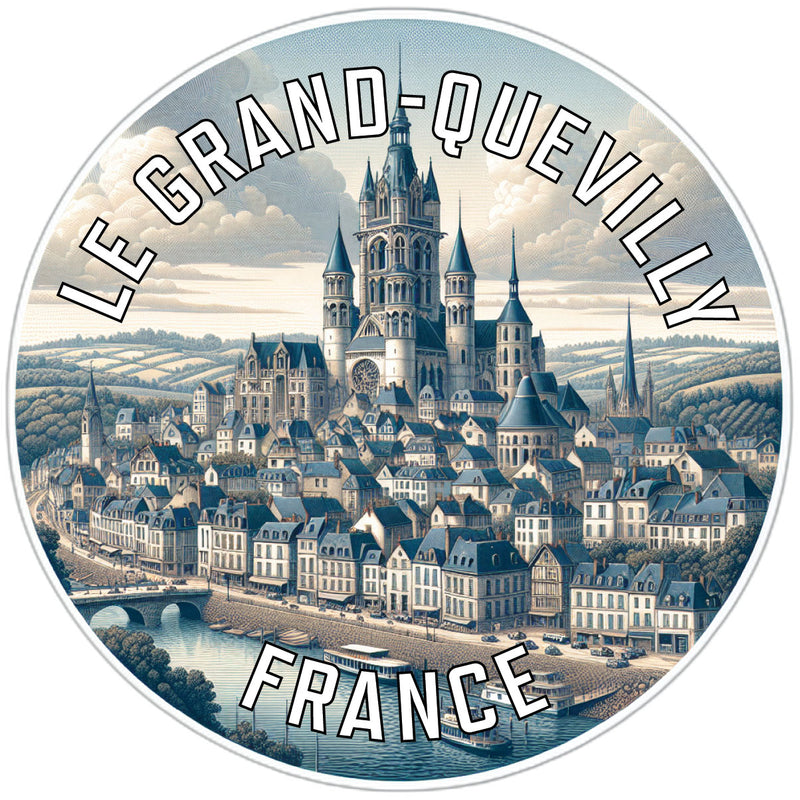 Le Grand Quevilly France Souvenir Die Cut Flat Magnet 2-Inch