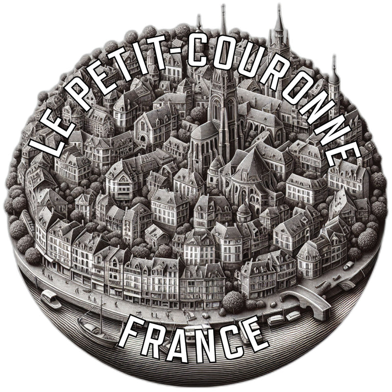 Le Petit Couronne France Souvenir Die Cut Flat Magnet 2-Inch