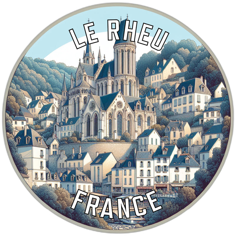Le Rheu France Souvenir Die Cut Flat Magnet 3-Inch