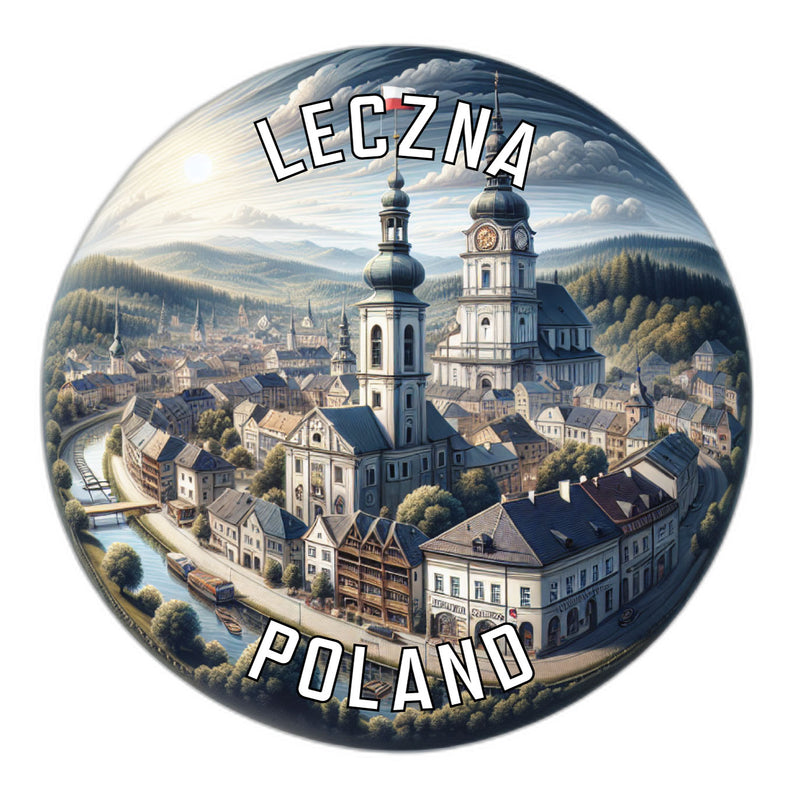 Leczna Poland Souvenir Vinyl Decal Sticker 3-Inch