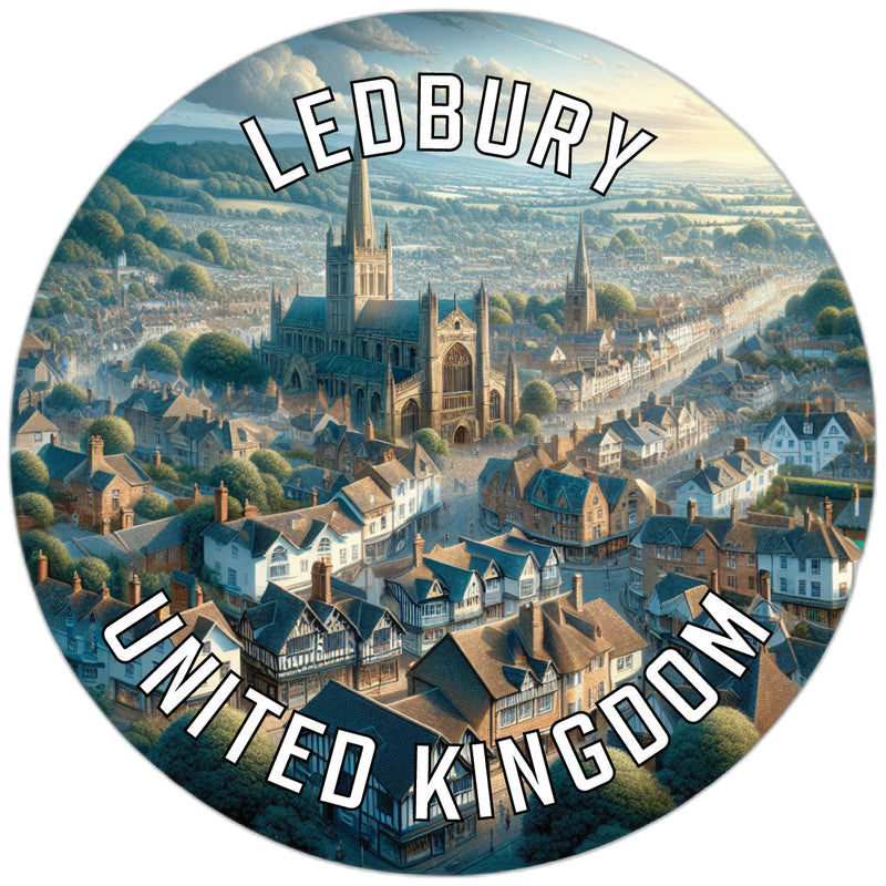Ledbury United Kingdom Souvenir Die Cut Flat Magnet 6-Inch