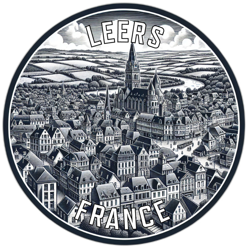 Leers France Souvenir Die Cut Flat Magnet 6-Inch