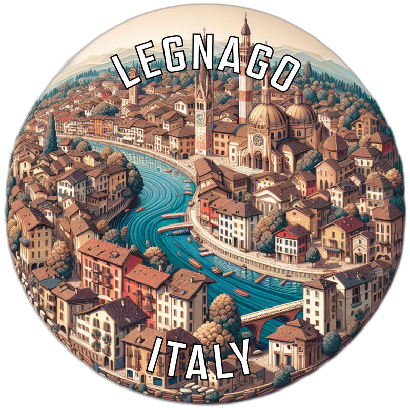 Legnago Italy Souvenir Die Cut Flat Magnet 4-Inch