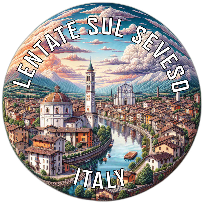 Lentate sul Seveso Italy Souvenir Die Cut Flat Magnet 2-Inch