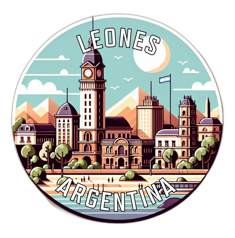 Leones Argentina Souvenir Vinyl Decal Sticker 2-Inch
