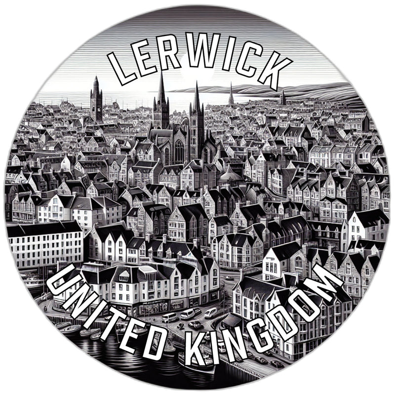 Lerwick United Kingdom Souvenir Vinyl Decal Sticker 4-Inch