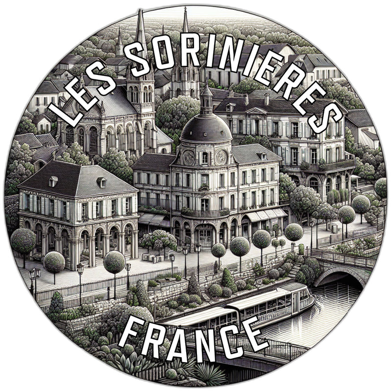 Les Sorinieres France Souvenir Vinyl Decal Sticker 2-Inch