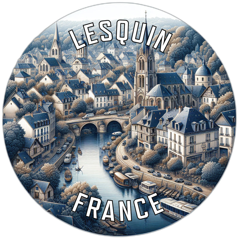 Lesquin France Souvenir Vinyl Decal Sticker 2-Inch