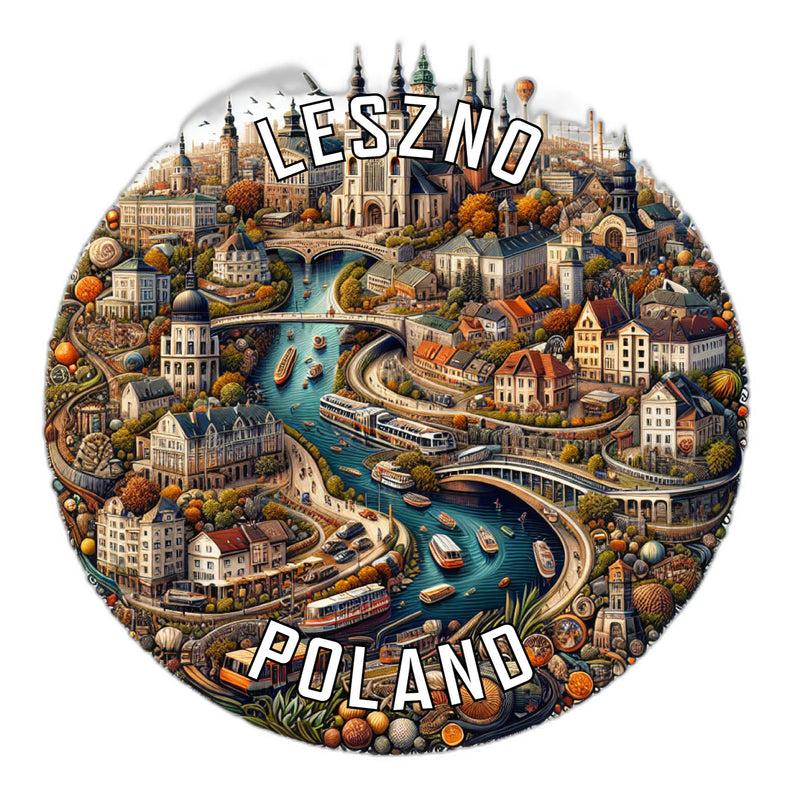 Leszno Poland Souvenir Vinyl Decal Sticker 6-Inch