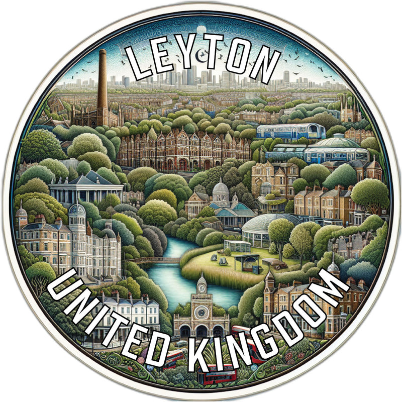 Leyton United Kingdom Souvenir Vinyl Decal Sticker 6-Inch