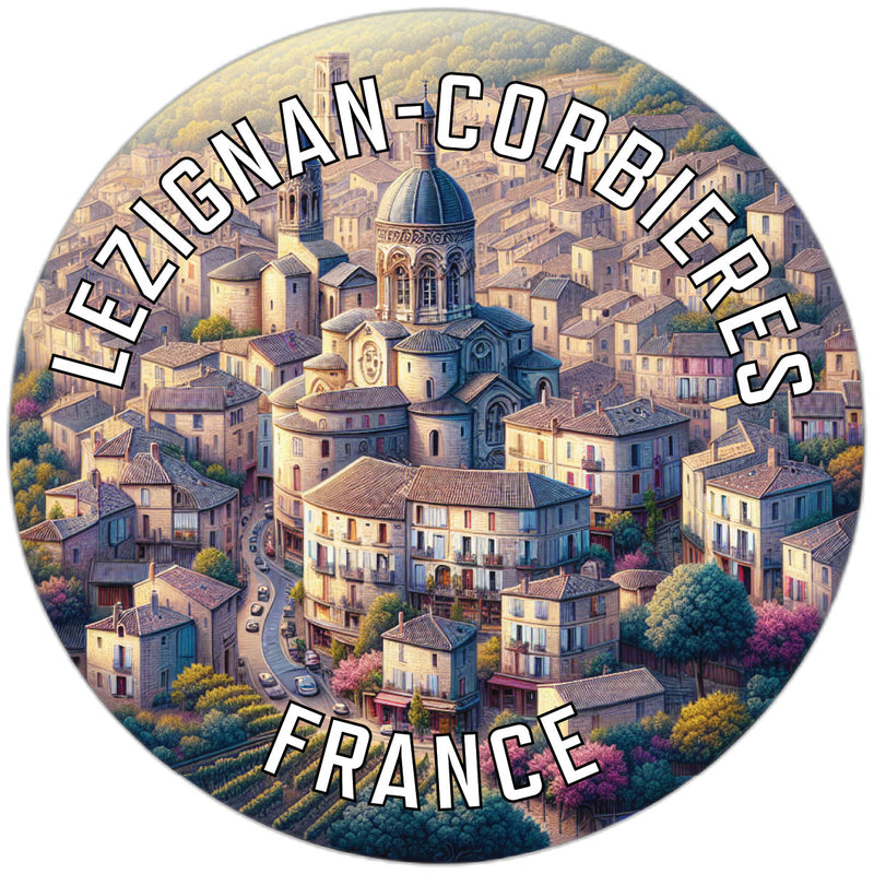 Lezignan Corbieres France Souvenir Vinyl Decal Sticker 3-Inch