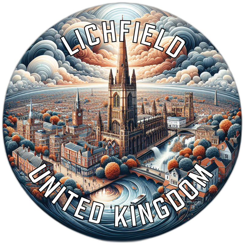 Lichfield United Kingdom Souvenir Vinyl Decal Sticker 2-Inch