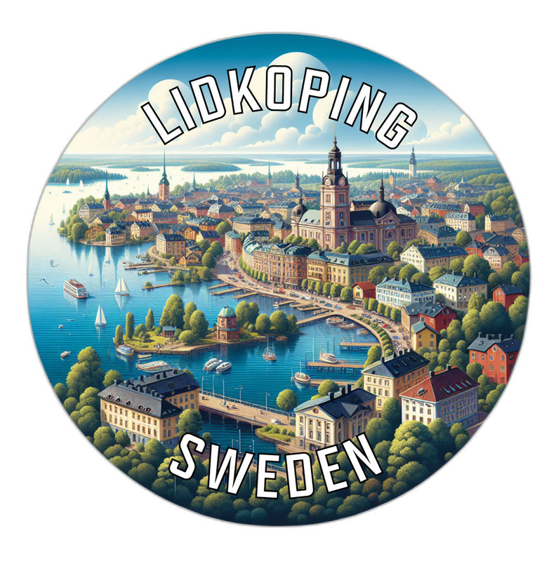 Lidkoping Sweden Souvenir Vinyl Decal Sticker 2-Inch