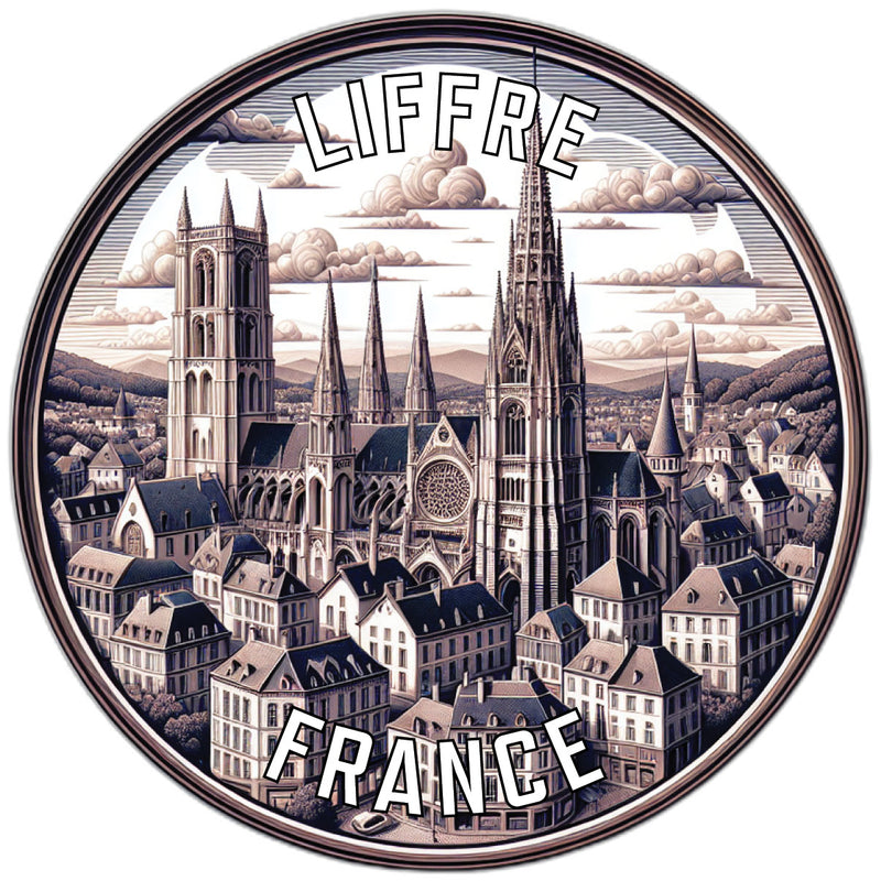 Liffre France Souvenir Vinyl Decal Sticker 4-Inch