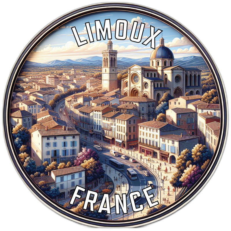 Limoux France Souvenir Vinyl Decal Sticker 6-Inch