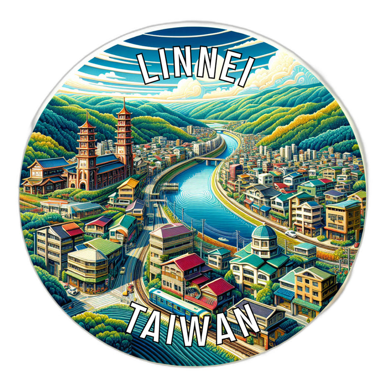 Linnei Taiwan Souvenir Vinyl Decal Sticker 6-Inch