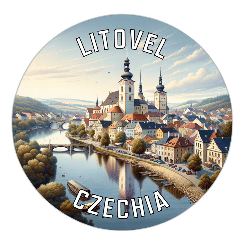 Litovel Czechia Souvenir Die Cut Flat Magnet 2-Inch