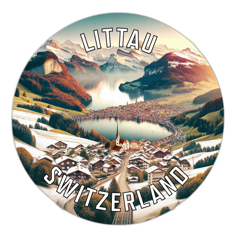 Littau Switzerland Souvenir Vinyl Decal Sticker 2-Inch