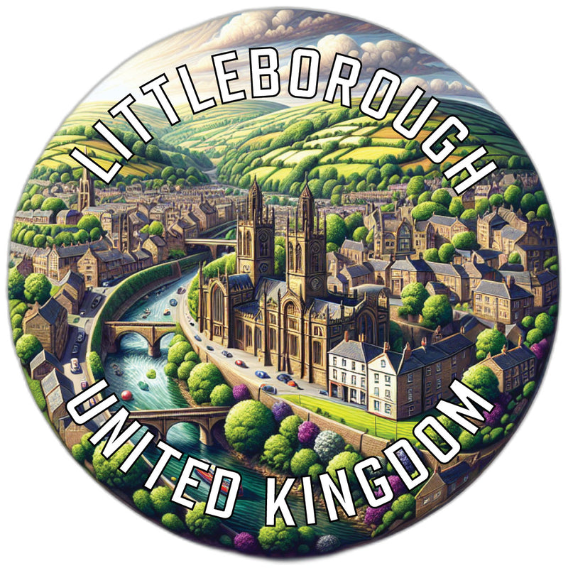 Littleborough United Kingdom Souvenir Vinyl Decal Sticker 2-Inch