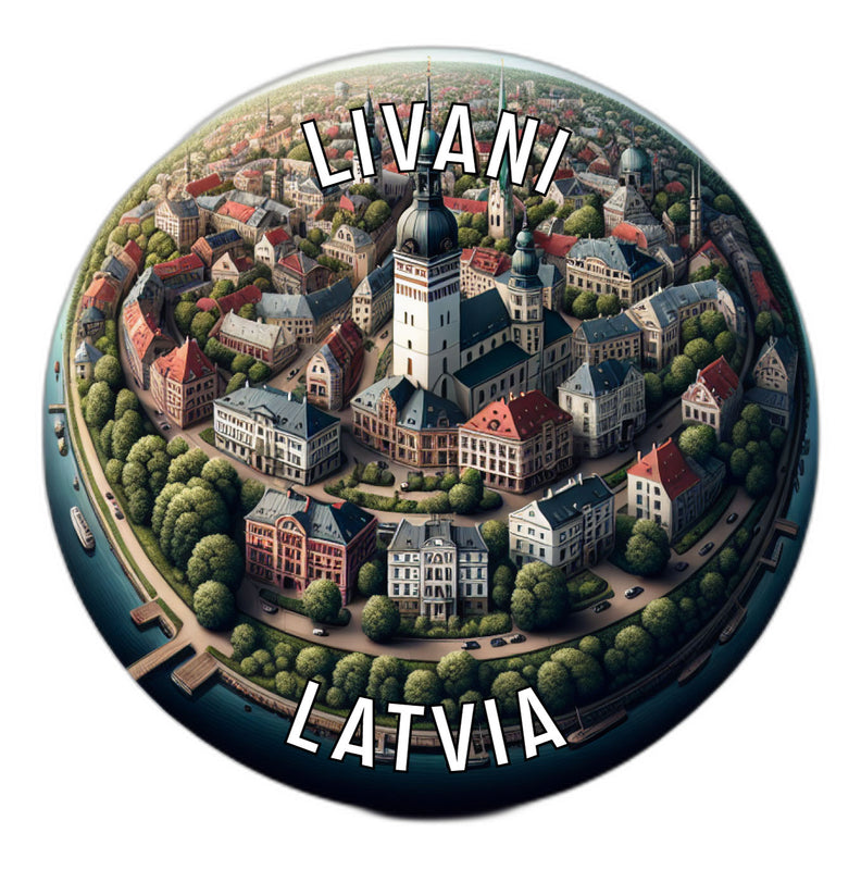 Livani Latvia Souvenir Vinyl Decal Sticker 2-Inch
