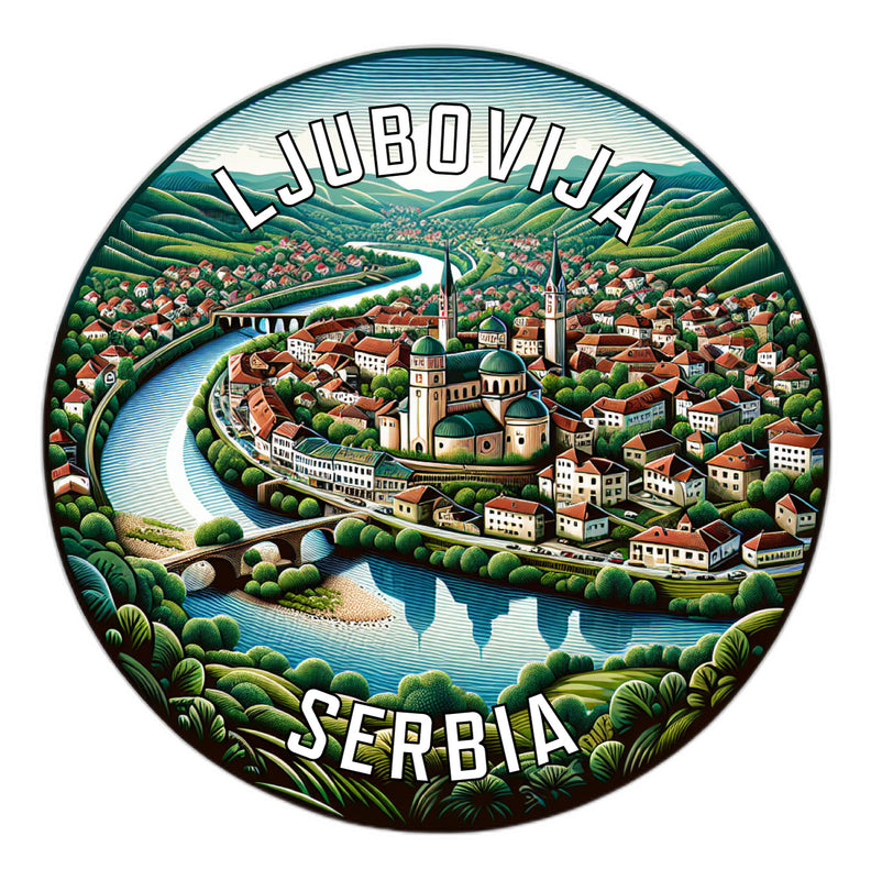 Ljubovija Serbia Souvenir Vinyl Decal Sticker 2-Inch