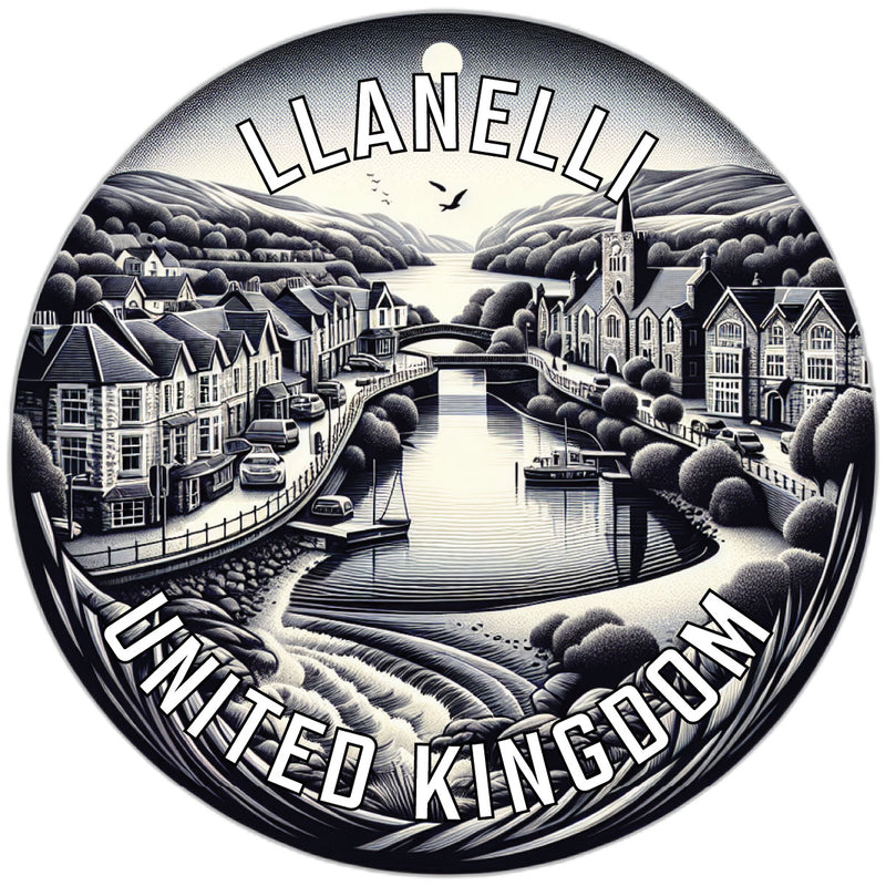 Llanelli United Kingdom Souvenir Vinyl Decal Sticker 2-Inch