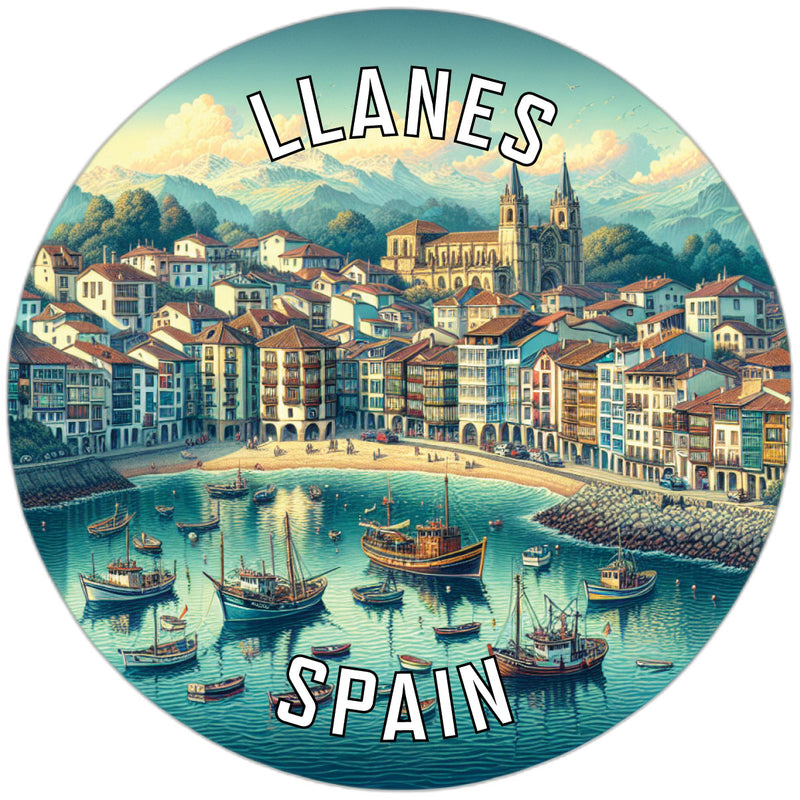 Llanes Spain Souvenir Vinyl Decal Sticker 2-Inch
