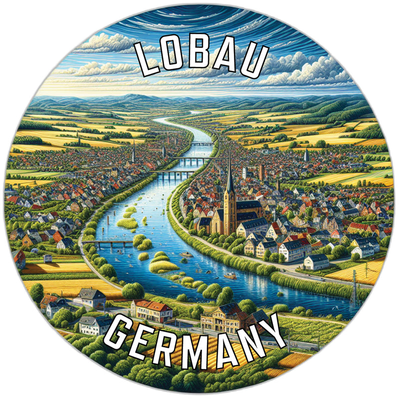 Lobau Germany Souvenir Vinyl Decal Sticker 2-Inch