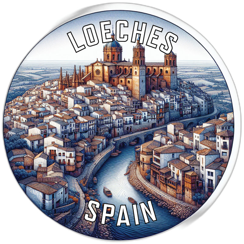 Loeches Spain Souvenir Vinyl Decal Sticker 6-Inch