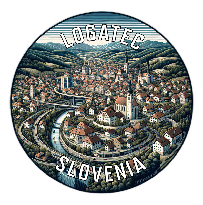 Logatec Slovenia Souvenir Vinyl Decal Sticker 2-Inch