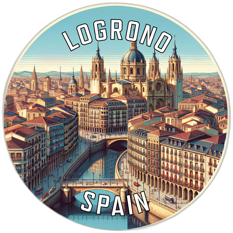 Logrono Spain Souvenir Vinyl Decal Sticker 2-Inch