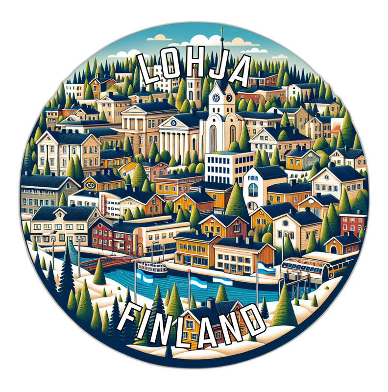 Lohja Finland Souvenir Vinyl Decal Sticker 6-Inch
