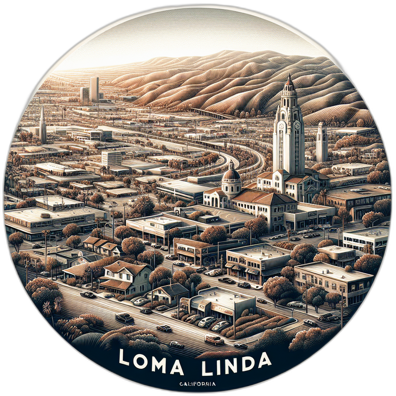 Loma Linda California Souvenir Vinyl Decal Sticker 2-Inch