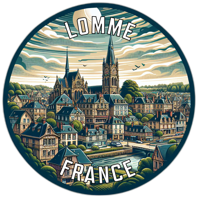 Lomme France Souvenir Vinyl Decal Sticker 2-Inch