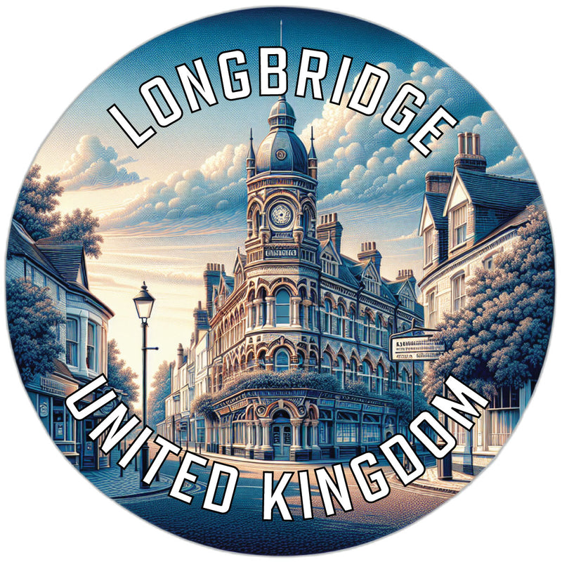 Longbridge United Kingdom Souvenir Vinyl Decal Sticker 6-Inch