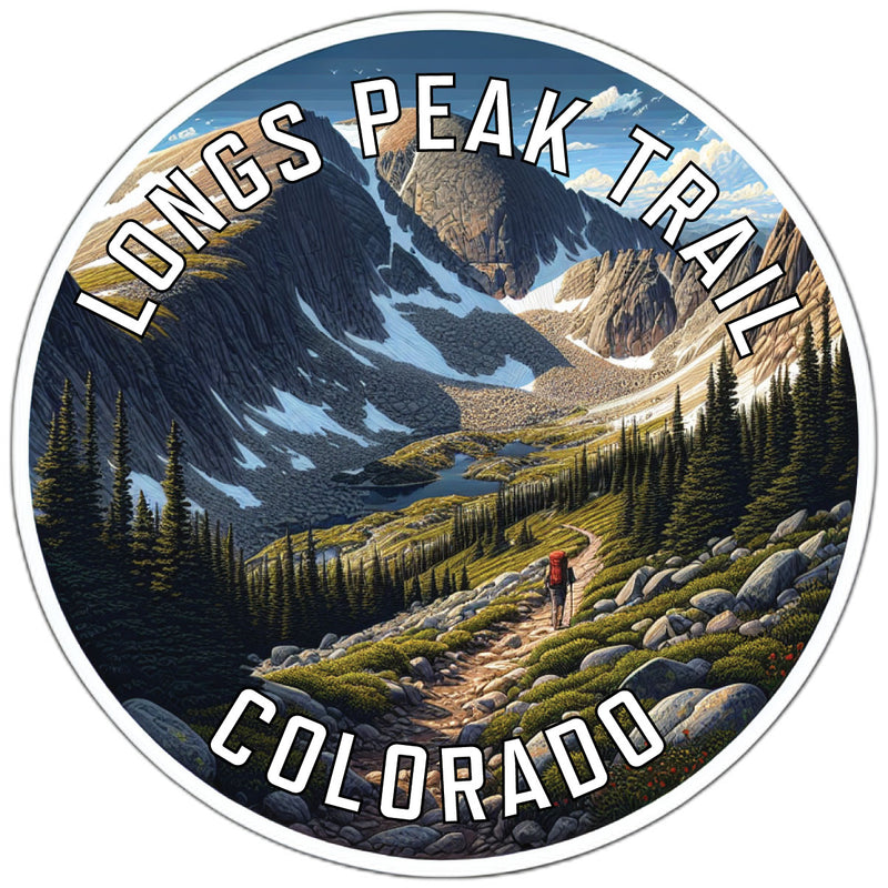 Longs Peak Trail Souvenir Vinyl Decal Sticker 2-Inch