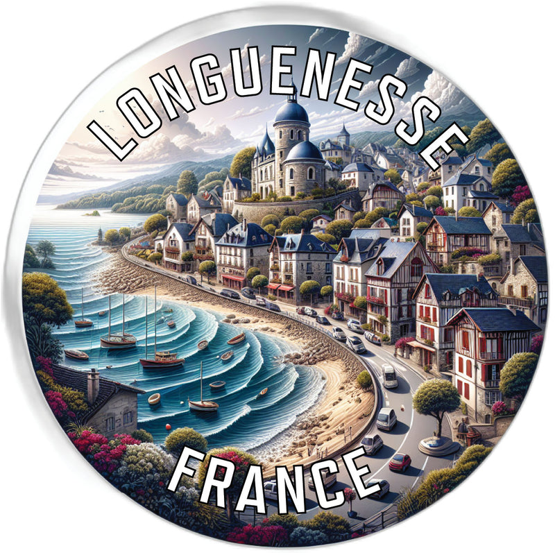 Longuenesse France Souvenir Vinyl Decal Sticker 2-Inch
