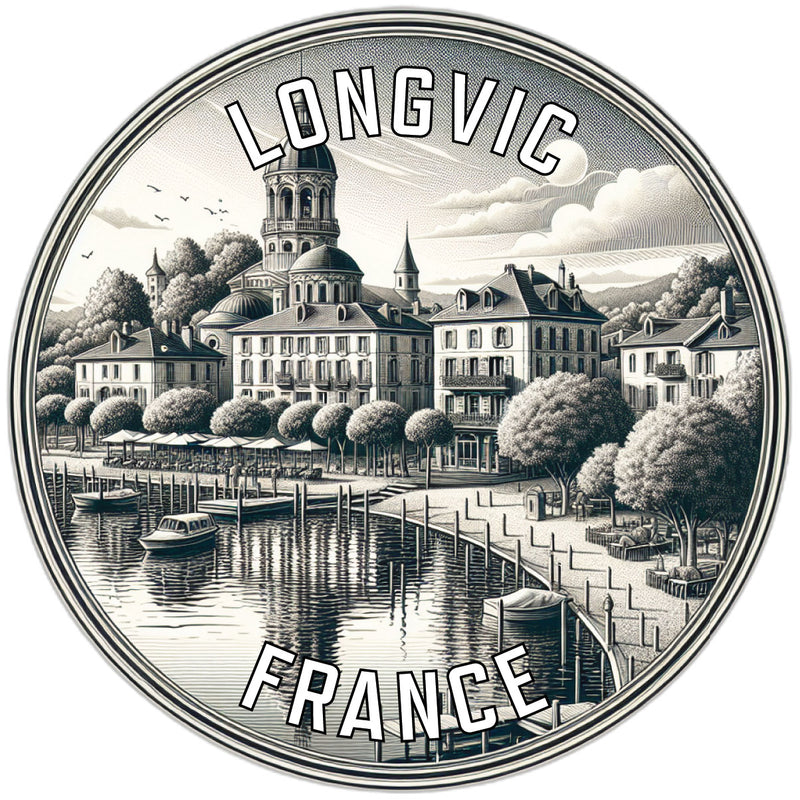 Longvic France Souvenir Vinyl Decal Sticker 6-Inch