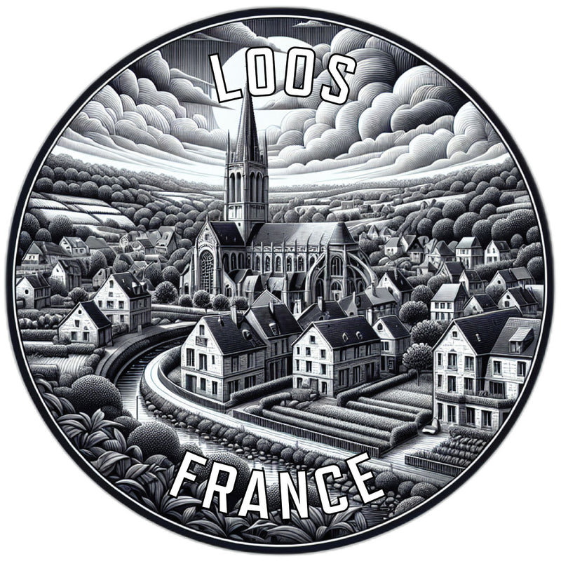 Loos France Souvenir Vinyl Decal Sticker 2-Inch