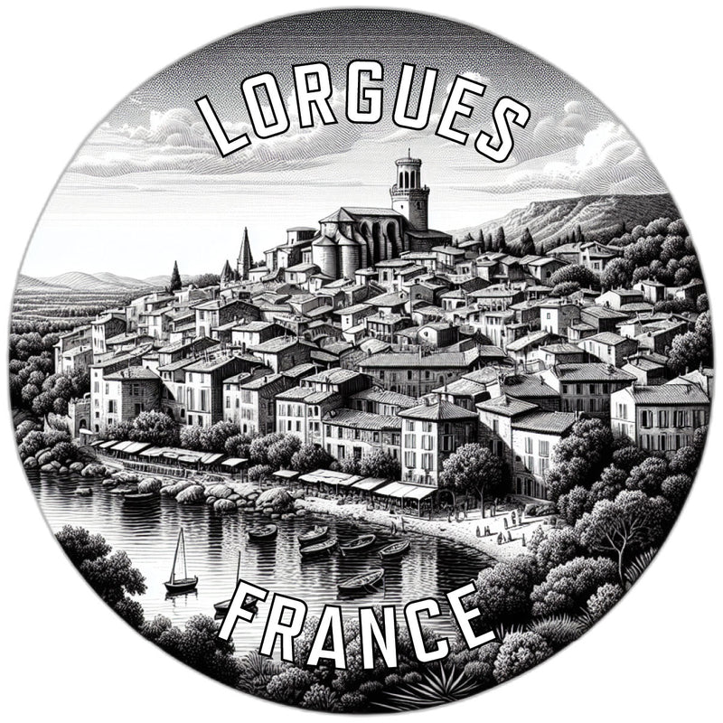 Lorgues France Souvenir Vinyl Decal Sticker 2-Inch
