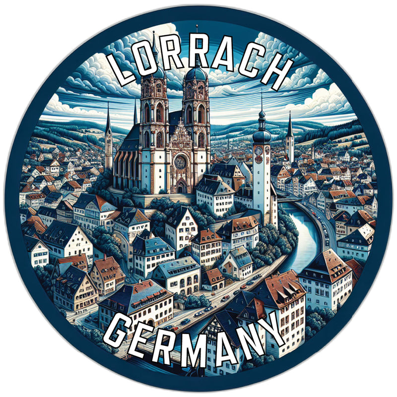 Lorrach Germany Souvenir Vinyl Decal Sticker 2-Inch