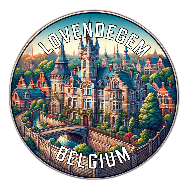 Lovendegem Belgium Souvenir Vinyl Decal Sticker 2-Inch